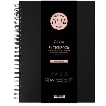 Blocco con spirale Imago SKETCH Musa 100 pagine 105 gr formato A6 MU124596
