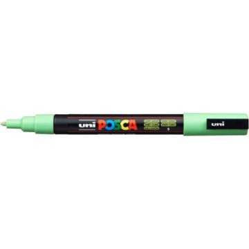 Marcatore a tempera Posca Uni-Ball punta tonda 0,9-1,3 mm verde chiaro PC3MVC