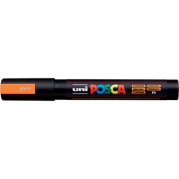 Marcatore a tempera Posca Uni-Ball punta tonda 1,8-2,5 mm arancio fluo PC5M F.ORANG