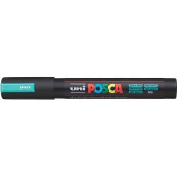 Marcatore a tempera Posca Uni-Ball punta tonda 1,8-2,5 mm verde metal PC5M VERDE METAL