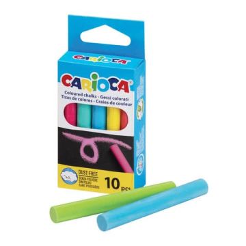 Gessi tondi Carioca conf. da 10 pezzi colorati 43554