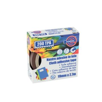 Nastro adesivo telato Eurocel formato 19x2,7 mt- colore marrone 16114194