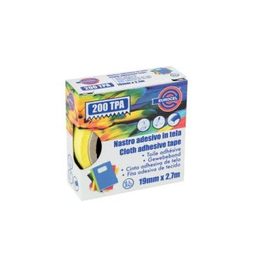Nastro adesivo telato Eurocel formato 19x2,7 mt- colore giallo 16414194