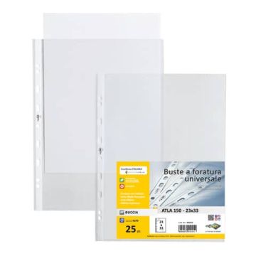 Buste a perforazione universale Sei Rota ATLA buccia arancia formato 22x33 cm - 15/100 - 662315