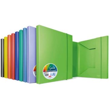 Cartella a tre lembi con elastico Sei Rota GARDA colori assortiti dorso 2 cm P0002090