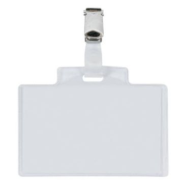 Targa portabadge con clip Sei Rota PASS 3E - formato 9,5x6 cm 318005 CF6
