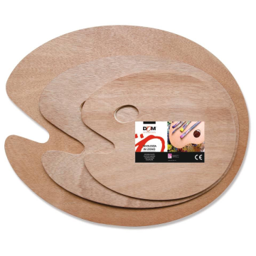 Tavolozza ovale in faggio CWR 20x30 cm 180/2030