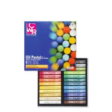Pastelli ad olio tondi CWR 24 colori assortiti MY/MOP24