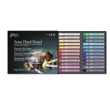Pastelli impasto medio CWR quadrati 24 colori assortiti MY/MPL-24