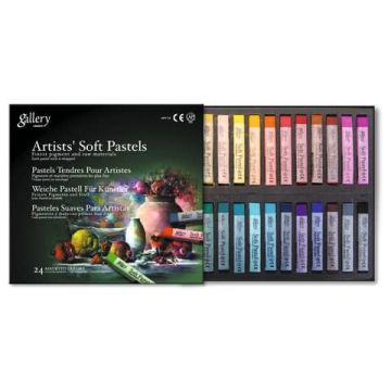 Pastelli quadrati morbidi CWR 24 colori assortiti 06558/24