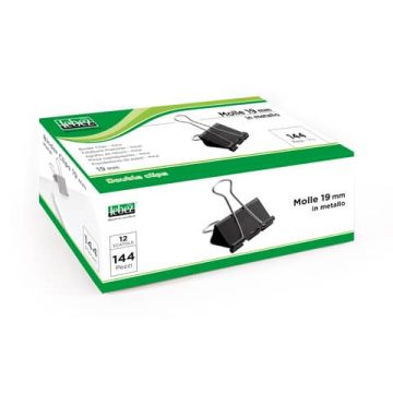 Molla double clips Lebez formato 19 mm 510/4-B