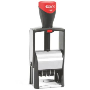 Timbro Colop 2360 autoinchiostrante datario con piastra personalizzabile 4 mm - S2360
