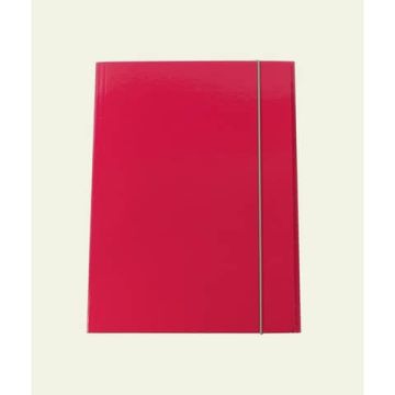 Cartella a tre lembi con elastico Cartotecnica del Garda 25x34,5 cm 0,8 mm colore fucsia - CG0032LBXXXAE16