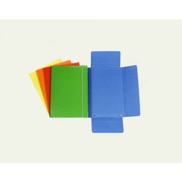 Cartella a tre lembi con elastico Cartotecnica del Garda 17x25 cm 10 colori assortiti - CG0040LBXXXAE15