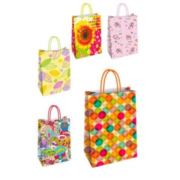 Borsa shopper Florio Carta fantasie assortite - formato 36x12x41 73181