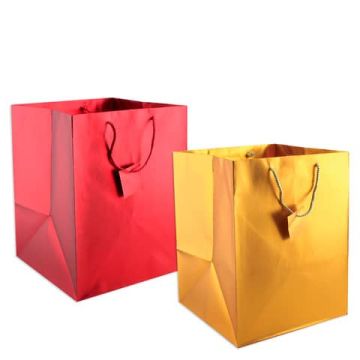 Borsa shopper Florio Carta colore rosso e oro - formato panettone 70760