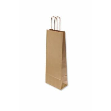 Borsa porta bottiglia Florio Carta colore avana - formato 9x9x34 70357