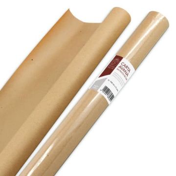 Rotolo carta da pacco Florio Carta formato 1x5 mt colore avana 5344