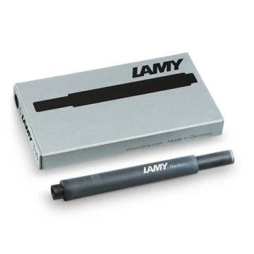 Cartucce ricambio Lamy T10 in confezione da 5 colore inchiostro nero 1202075