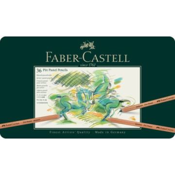 Astuccio in metallo matite Pitt Pastel Faber-Castell 36 colori assortiti 112136