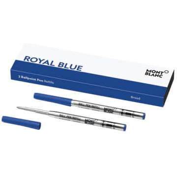 Refill per penne a sfera Montblanc punta broad - blu conf. 2 pz - MB128215