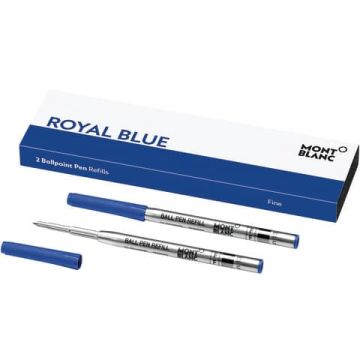 Refill per penne a sfera Montblanc punta fine - blu conf. 2 pz - MB128213