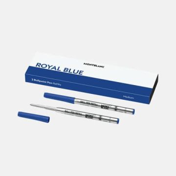 Refill per penne a sfera Montblanc punta media - blu conf. 2 pz - MB128214
