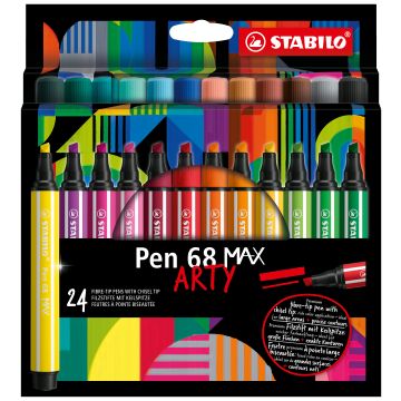 Pennarello Stabilo Pen 68 Max punta scalpello - conf. 24 pz - 768/24-21