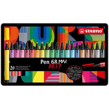 Pennarello Stabilo Pen 68 Max punta scalpello - conf. 20 pz - 768/20-31-20