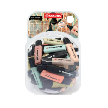 Stabilo Boss Nature Colors - boule 60 pezzi - colori assortiti 70/60-2-1