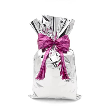 Buste regalo metallizzate Italpak - formato 35x50 cm - conf. 50 pz argento X007000355000