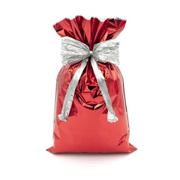 Buste regalo metallizzate Italpak - formato 50x70 cm - conf. 25 pz rosso X007002507000