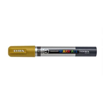 Marcatore a tempera Graduate Mark All punta tonda 2 mm Lyra oro L6820250