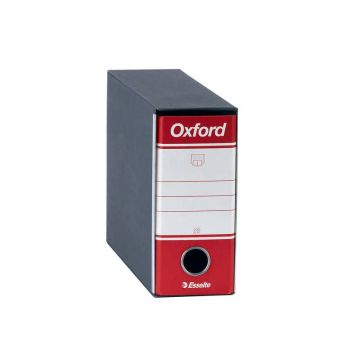 Registratore con custodia Esselte G81 OXFORD memorandum 29,5x19 cm - dorso 8 cm rosso - 390781160