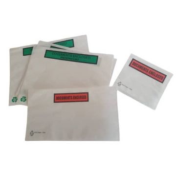 Busta adesiva portadocumenti Viva Eco 100% in carta DL trasp. - conf. 250 pz - 240x135 mm - 3015PAP