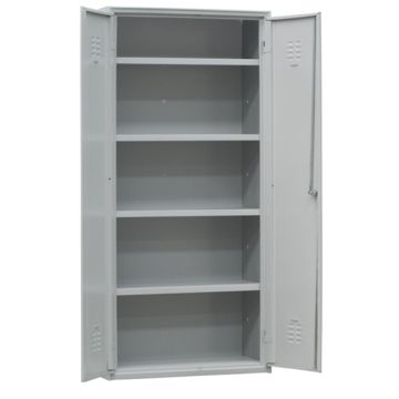 Armadio multiuso in metallo - a 2 ante - 100 x 40 x180 cm - grigio - Fasma