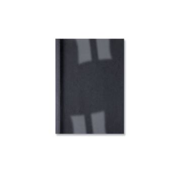 Copertine termiche per rilegatura GBC con dorso da 6 mm in pvc e cartoncino a4 nero conf da 100 copertine - IB451638