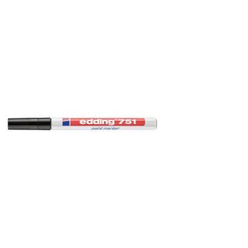 Marcatore a vernice edding 751 punta conica 1-2 mm nero 4-751001