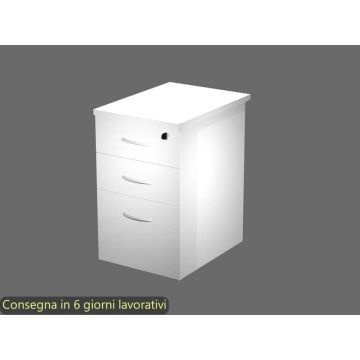 Cassettiera alta per scrivania Artexport Flex + Top - bianco CA60+TOP44-3