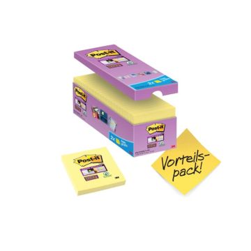 VALUE PACK 14+2 BLOCCO 90fg Post-itSuper Sticky Giallo Canary 76x76mm