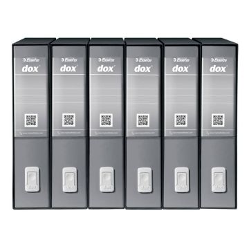 Registratore a leva DOX2 Protocollo S. Francisco 28,5x35 cm - dorso 8 cm grigio - D15207