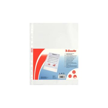 Buste a perforazione universale goffrate Esselte DELUXE PP antiriflesso 22x30 cm conf.25 - 392597600