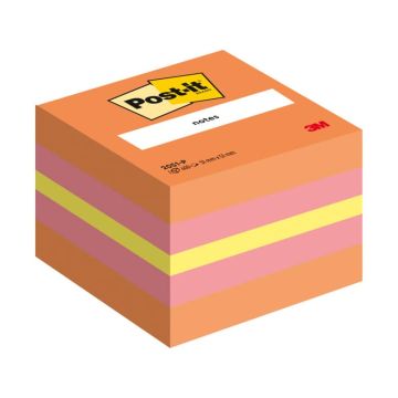 Foglietti riposizionabili colorati Post-it Notes Minicubo 51x51 mm rosa 400 ff - 2051-P
