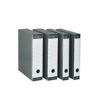 Registratore con custodia Esselte G15 Delsoline protocollo 29,5x35 cm - dorso 8 grigio - 390715060