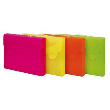 Valigetta portadocumenti Favorit Neon colori assortiti 38x29x5 cm - conf. da 4 400102066