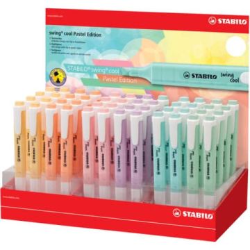 Display evidenziatori Stabilo Swing Cool Pastel assortiti 275/48-8-2