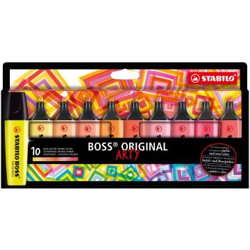 Evidenziatori Stabilo Boss Arty conf. 10 colori caldi 70/10-1-20