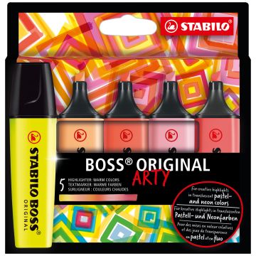 Evidenziatori Stabilo Boss Arty conf. 5 colori caldi 70/5-02-1-20
