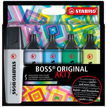 Evidenziatori Stabilo Boss Arty conf. 5 colori freddi 70/5-02-2-20