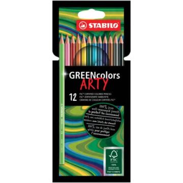 Matite colorate Stabilo GREENcolors Arty astuccio in cartone 24 colori 24 colori assortiti - 6019/12-1-20